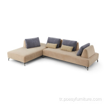 L Şekat kesitsel modern oturma odası tasarım kanepe